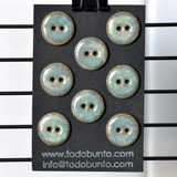 8 pcs. 18mm ceramic buttons seaside
