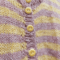 8 pcs. 22-23 mm porcelain buttons pastel yellow sprinkle