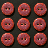 9 pcs. 17-18mm ceramic buttons sangria