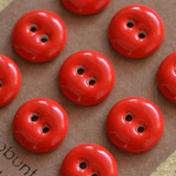 15-16 mm porcelain buttons very red