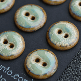 9 pcs. 18mm ceramic buttons bamboo