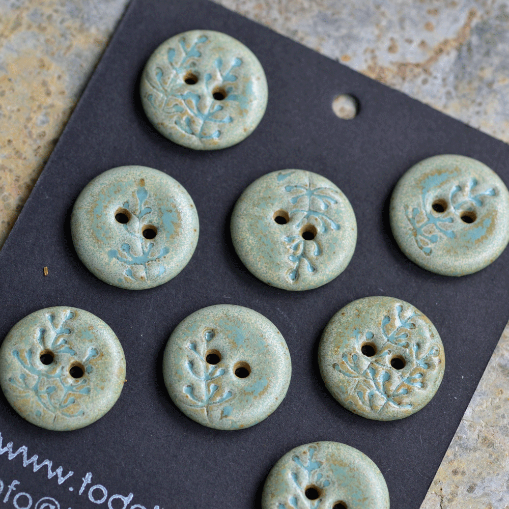 18mm ceramic buttons flora