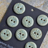 8 pcs. 18mm ceramic buttons flora