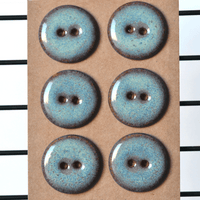 23mm ceramic buttons with bordeaux/blue gradient