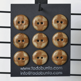 9 pcs. 18mm ceramic buttons Japan