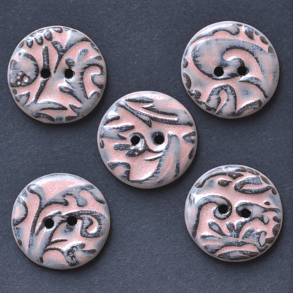 5 pcs. 22/23mm ceramic buttons lace