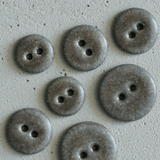 6 pcs. 23mm ceramic buttons taupe