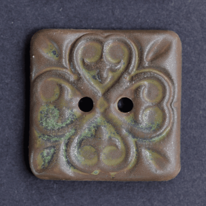 4 pcs. 20x20mm ceramic buttons middle ages