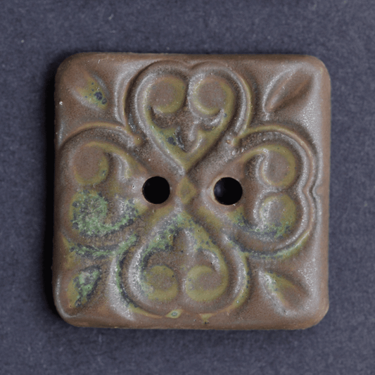 4 pcs. 20x20mm ceramic buttons middle ages
