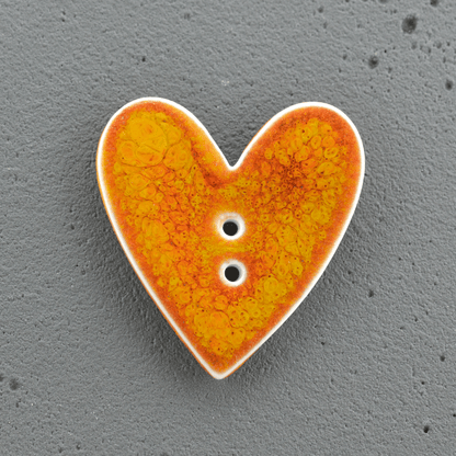porcelain buttons hearts