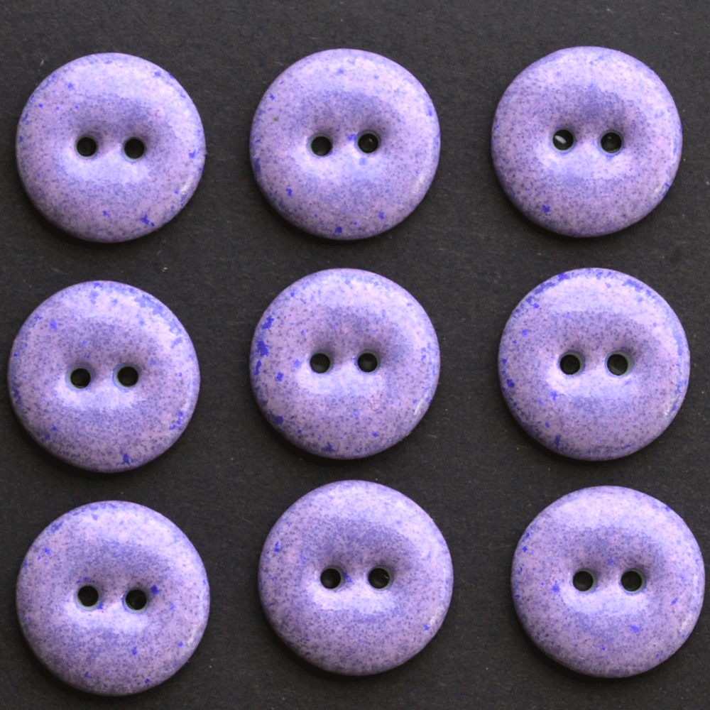9 pcs. 17-18mm  porcelain  buttons lilac/blau