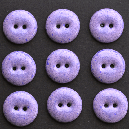 9 pcs. 17-18mm  porcelain  buttons lilac/blau