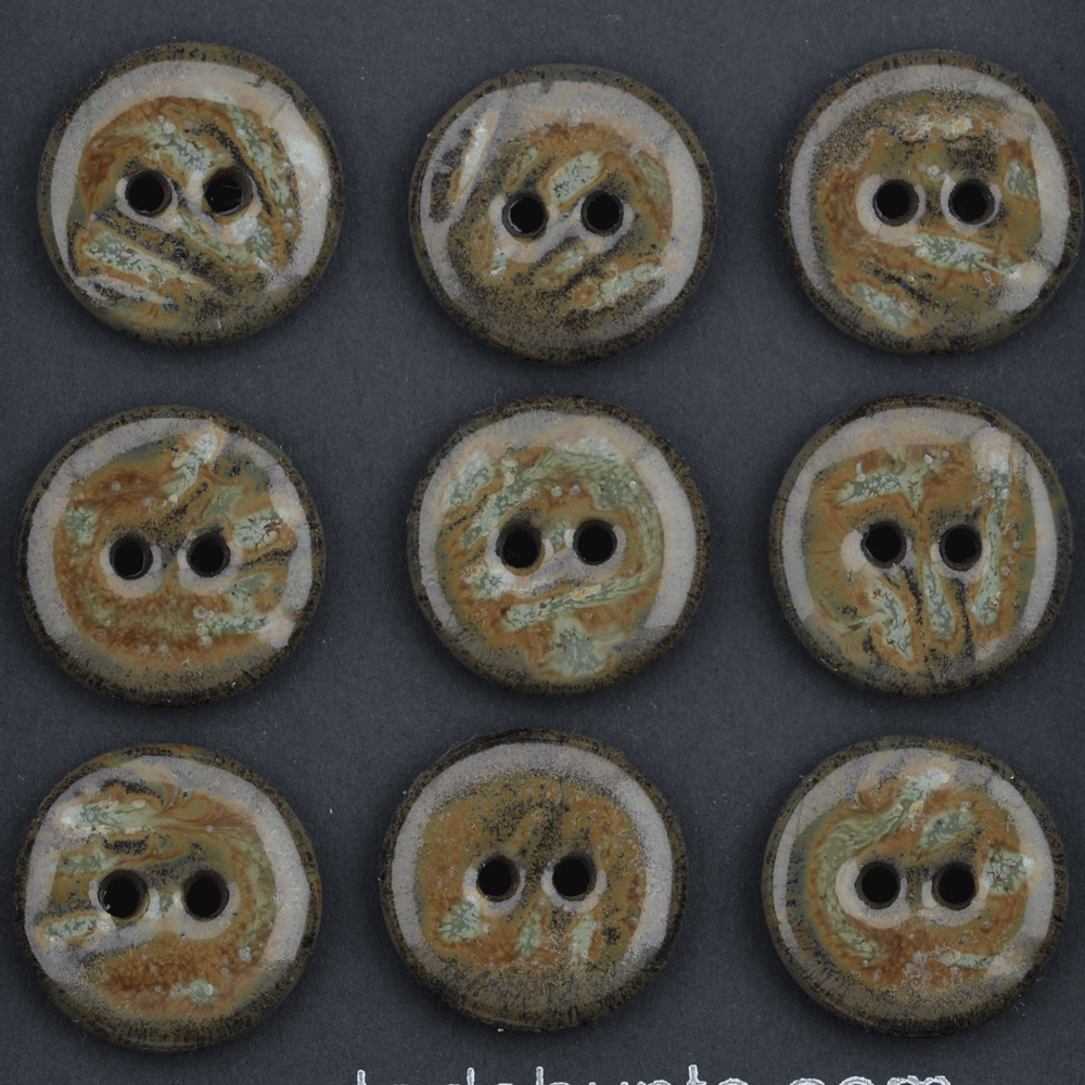 18mm ceramic buttons autumn