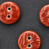 11 pcs. 13mm porcelain buttons cinnabar