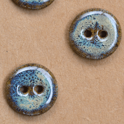 8 pcs. 16mm ceramic buttons seaside