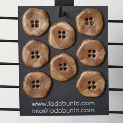 8 pcs. 23mm ceramic buttons Japan