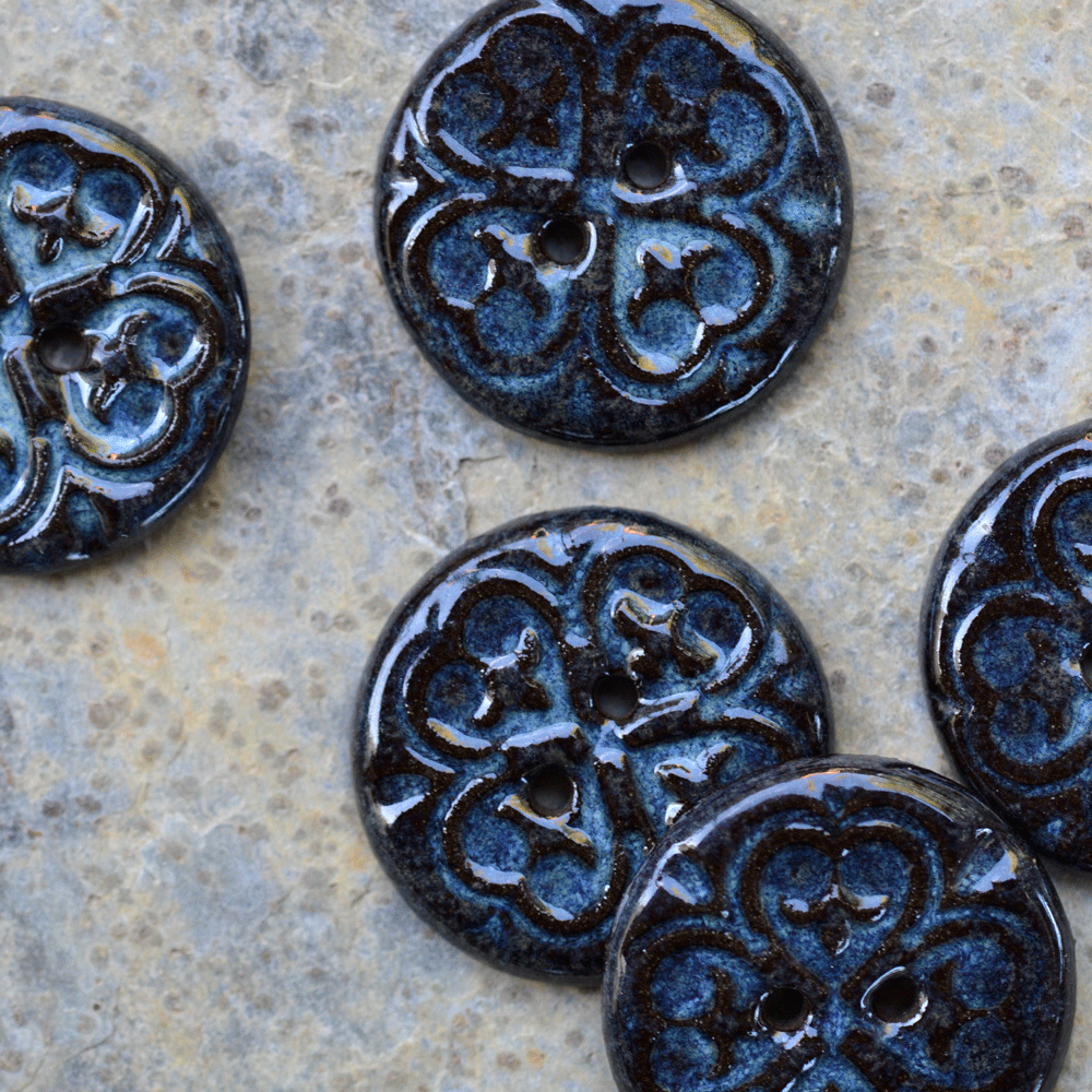 6pcs. 23mm ceramic buttons lock