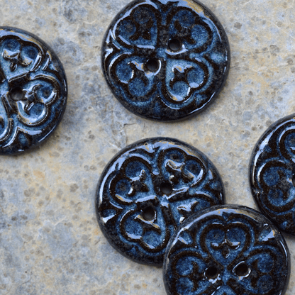6pcs. 23mm ceramic buttons lock