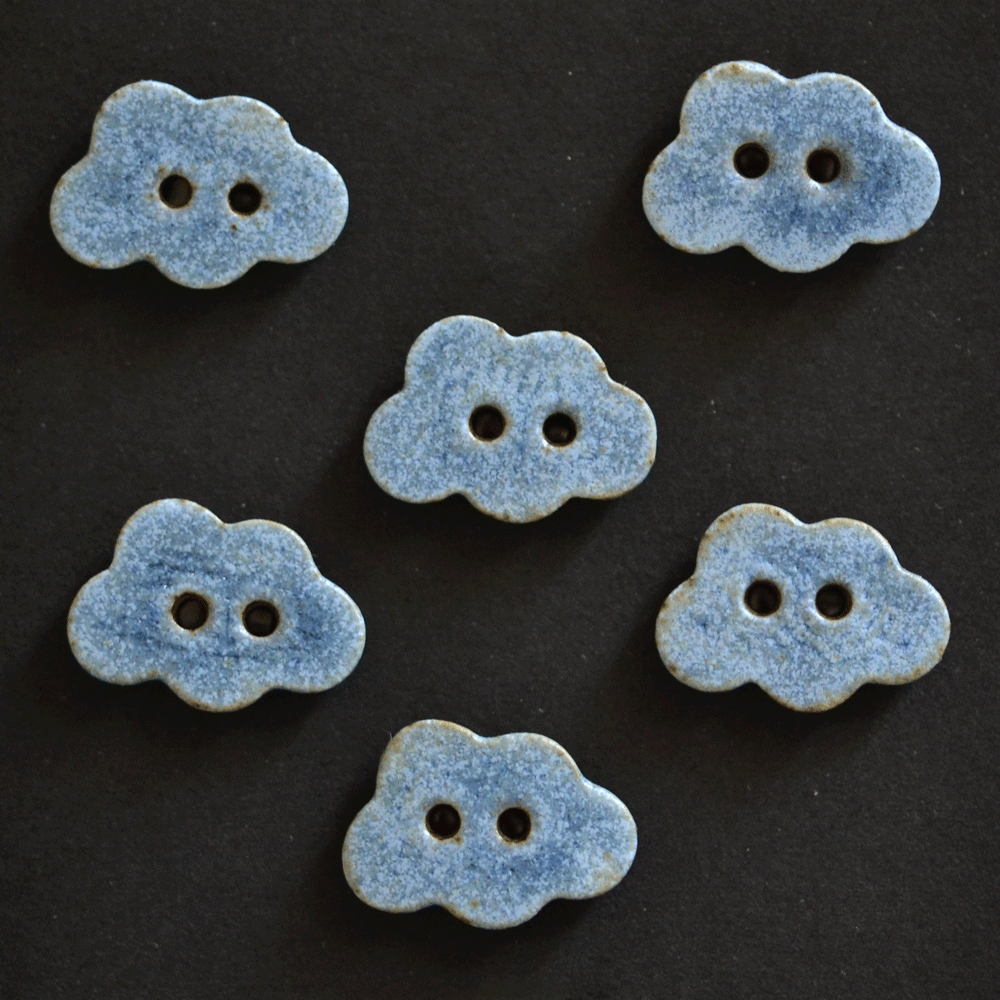 18mm ceramic buttons clouds