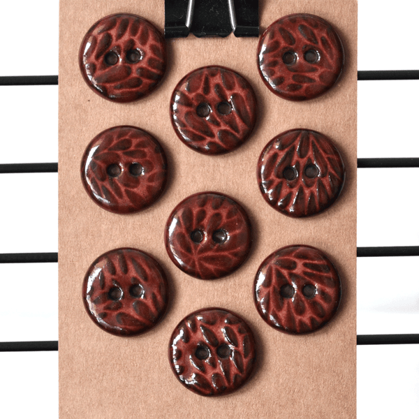 9 pcs. 17/18mm ceramic buttons drops