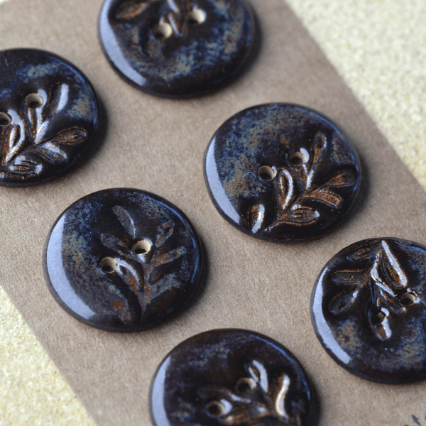 23mm ceramic buttons flora