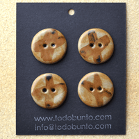 4 pcs. 23mm ceramic buttons Japan
