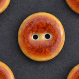 8 pcs.  17/18mm porcelain buttons orange solar