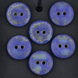 6 pcs. 18mm ceramic buttons lilac/blue