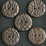 5pcs. 27 mm ceramic buttons metallic drops