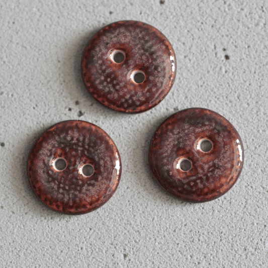 16 mm ceramic buttons plum