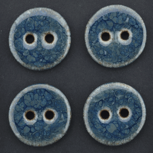 27 mm ceramic buttons dark bubbles