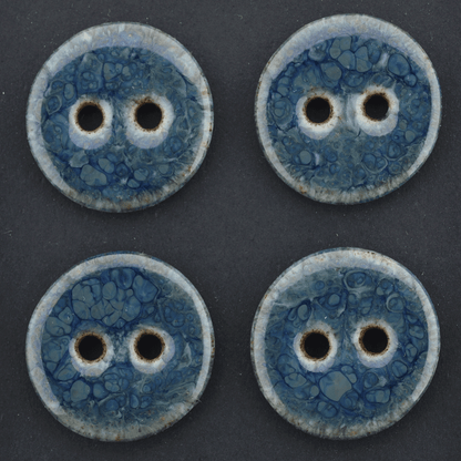 27 mm ceramic buttons dark bubbles