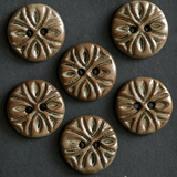 6 pcs. 18 mm ceramic buttons alhambra