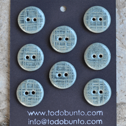 17/18mm ceramic buttons satin oribe