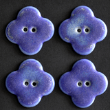 4 pcs. 30x30 mm porcelain buttons violet
