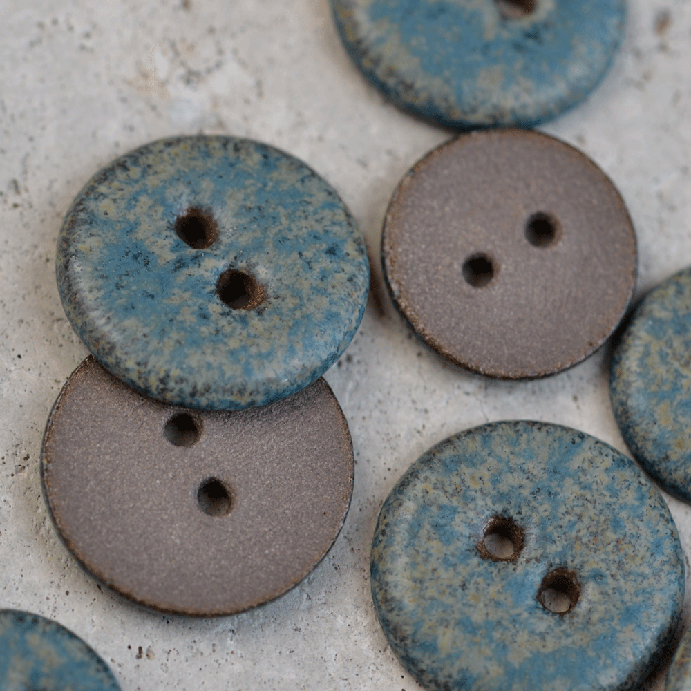 9pcs. 16mm ceramic buttons Birmingham light