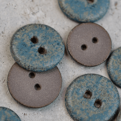 9pcs. 16mm ceramic buttons Birmingham light