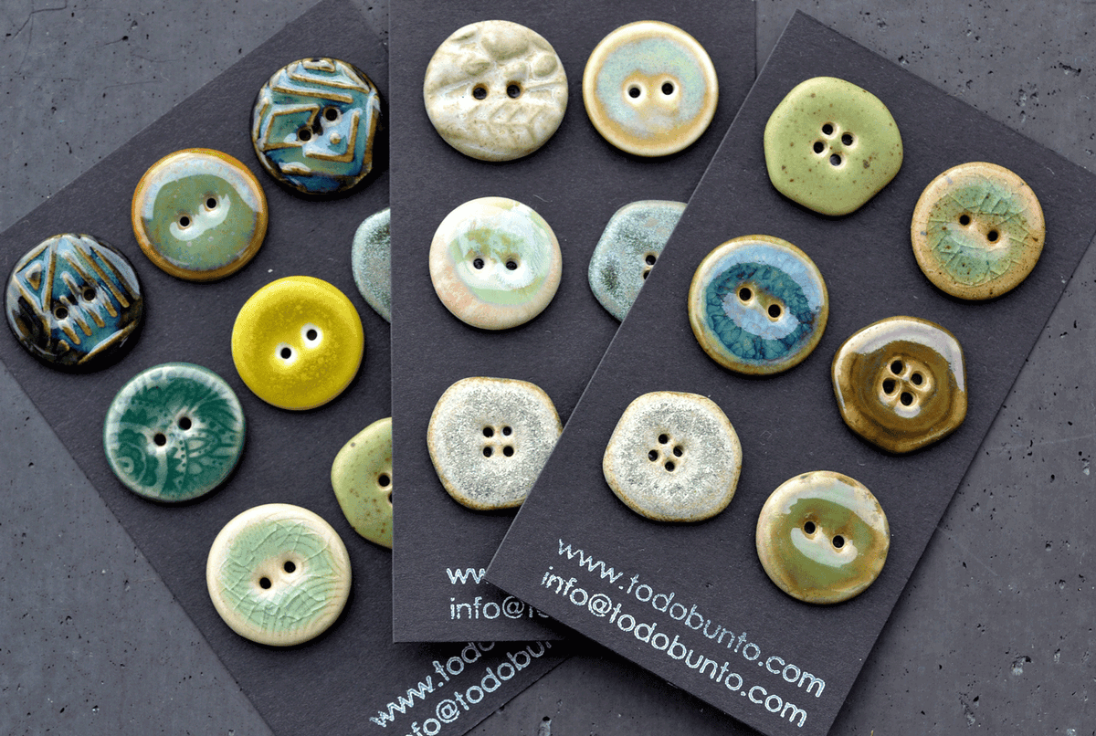 (v2) 22-23mm mixed green button sets