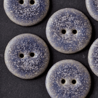 6 pcs. 23mm  ceramic buttons purple sugar