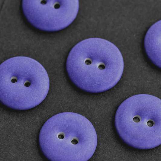 18mm porcelain buttons violet matt