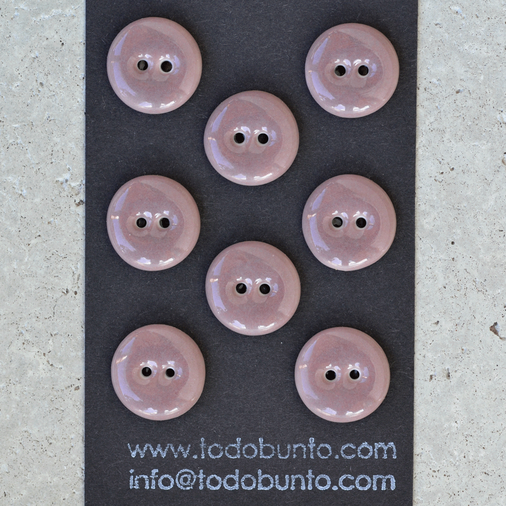 17/18mm porcelain buttons muave