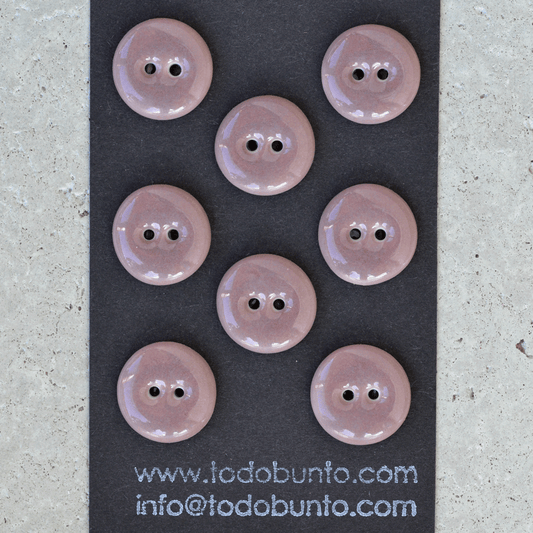 17/18mm porcelain buttons muave