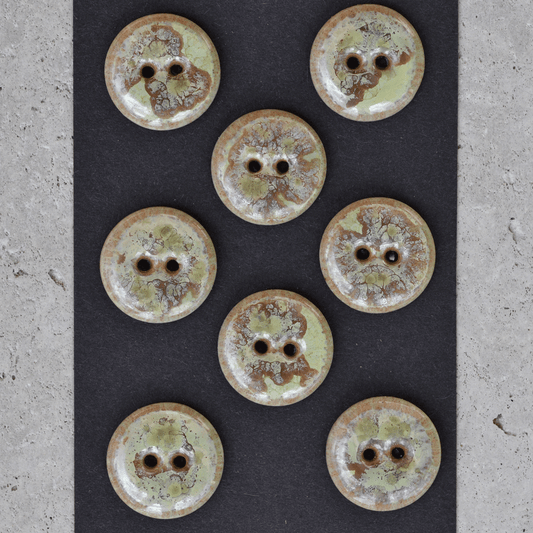 8 pcs. 17/18mm ceramic buttons crystal marmor