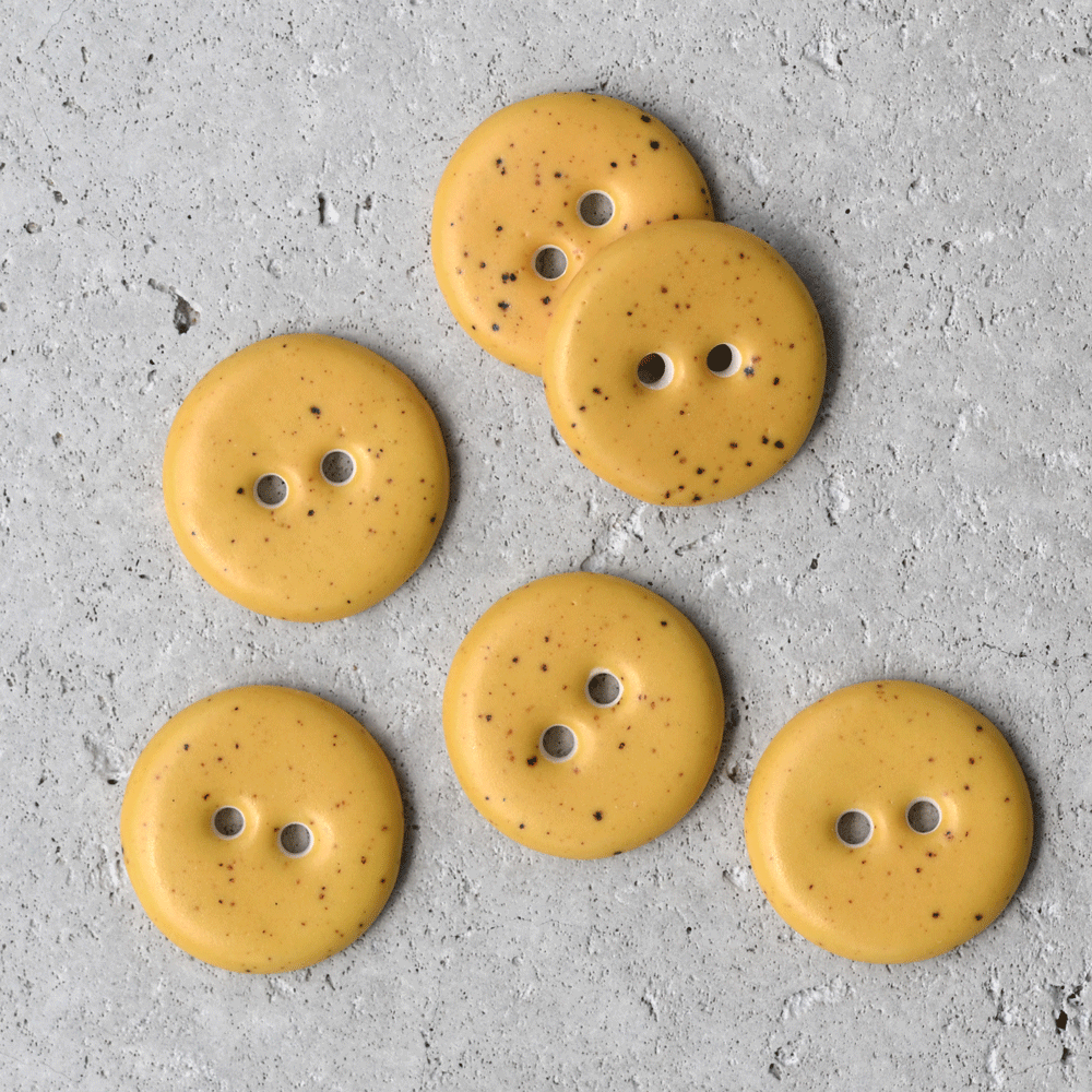 19mm ceramic buttons flax
