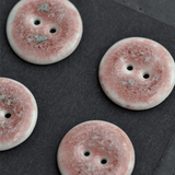 6 pcs. 22mm porcelain buttons marshmallow