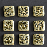 9 pcs. 14x14mm porcelain buttons leo