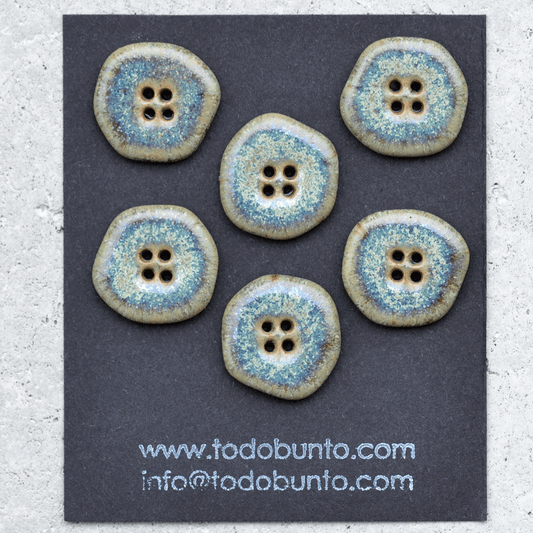 6 pcs. 23mm ceramic buttons storytale