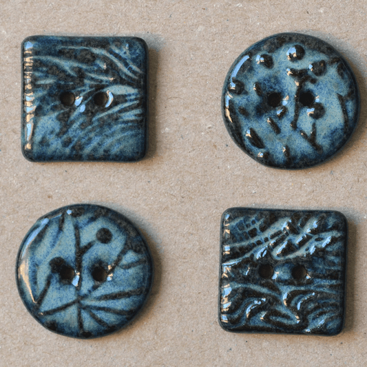 4pcs. 23mm ceramic buttons fog