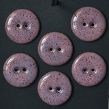 6 pcs. 22mm  porcelain  buttons mulberry