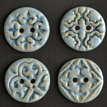 6 pcs. 23mm ceramic buttons Porto